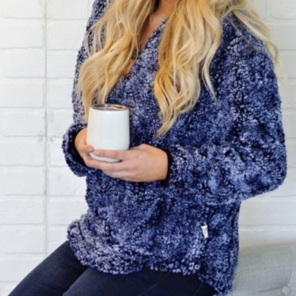 Simply Southern Tops - EUC Simply Southern Soft Sherpa 1/4 Zip Pullover Size XL